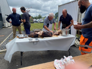 Potin Tp Travaux Publics A Baguer Pican 35 Mechoui Avant Le Depart En Conges Dete 2