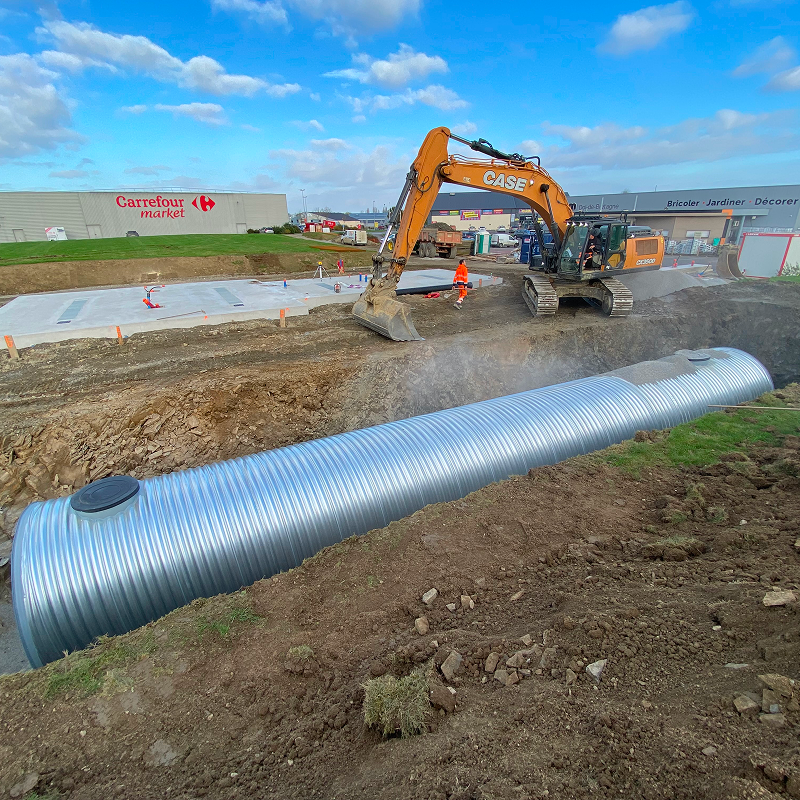 Potin Tp Travaux Publics A Baguer Pican 35 BANDEAU PASTILLE RESEAUX ASSAINISSEMENT